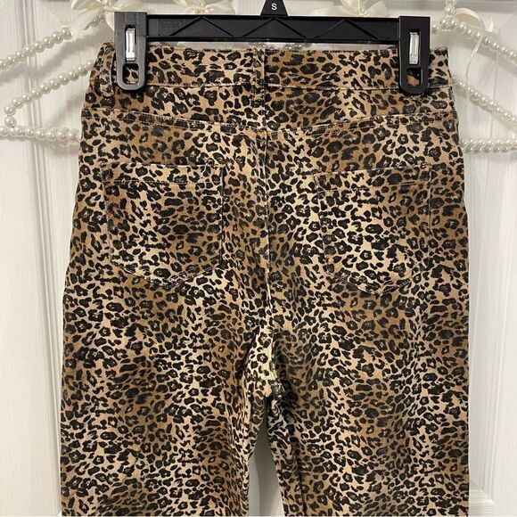 Leopard Print Matching Vest + Boot Cut Pants Set Western - Picture 13 of 16
